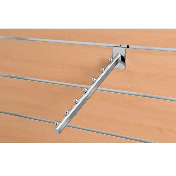 BRAT / CARLIG INCLINAT CU 7 BILE L 360 MM CROMAT PENTRU PANOU SLAT
