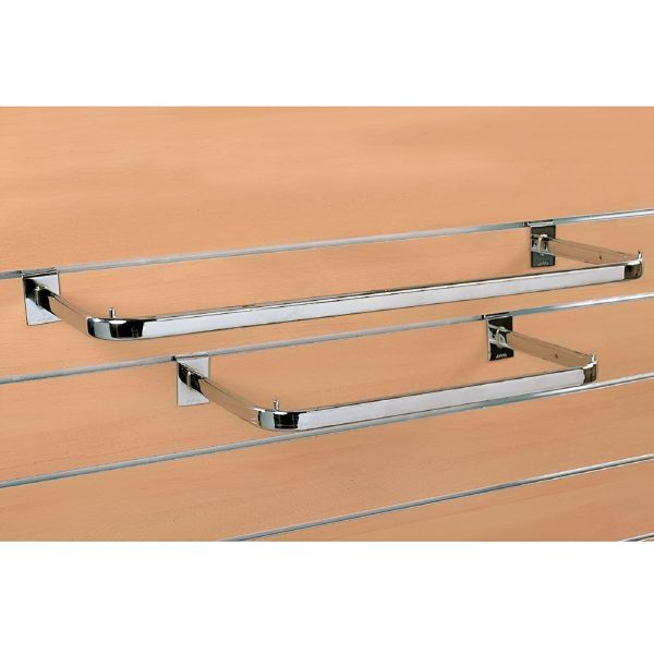 BARA DE HAINE 60X30 CROM PENTRU PANOU SLAT