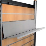 POLITA METALICA INCLINATA PENTRU SLAT L 900 MM GRI