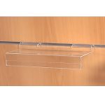 RAFT PT. PANOU SLAT 25X10 CM, PLEXIGLAS TRANSPARENT, CU SUPORT ETICHETA
