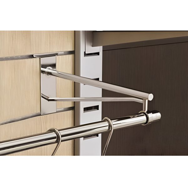 BRAT /CONSOLA SUSTINERE TEAVA L 350 MM F 25 MM CROMAT PENTRU PANOU SLAT