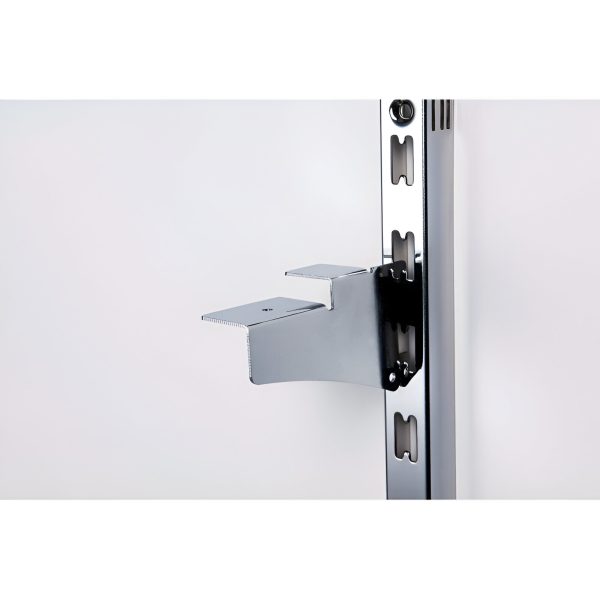 SUPORTI PT.POLITA LEMN / STICLA 6-8 MM CROM, PERECHE, MONTAJ IN COLOANE QUEEN