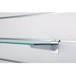 CONSOLA METALICA PERECHE CROMAT PENTRU PANOU SLAT