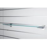 CONSOLA METALICA PERECHE CROMAT PENTRU PANOU SLAT - imagine 2