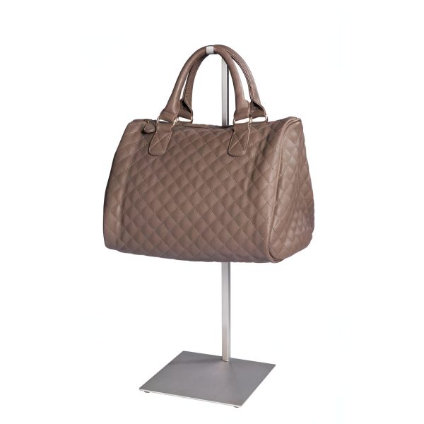 SUPORT / STAND PT. GENTI CROMAT 18X18X71 CM, PT. EXPUNERE IN VITRINA / TEJGHEA