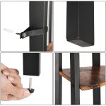 STAND COLT METAL CU 4 POLITE LEMN 34X34XH125 CM - imagine 3