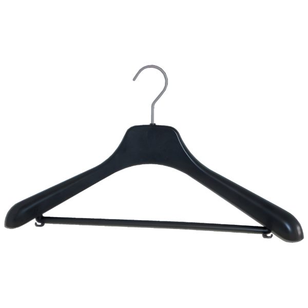 UMERAS PLASTIC NEGRU CU BARA SI AGATATORI NEGRE SET 30 BUC