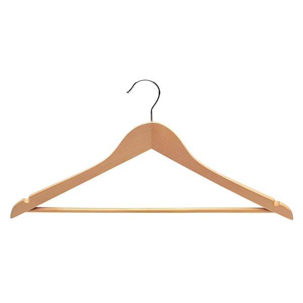 UMERAS LEMN NATUR 44 CM CU BARA SI CRESTATURI SET 6 BUC