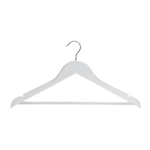 UMERAS LEMN ALB 44 CM CU BARA SI CRESTATURI SET 6 BUC