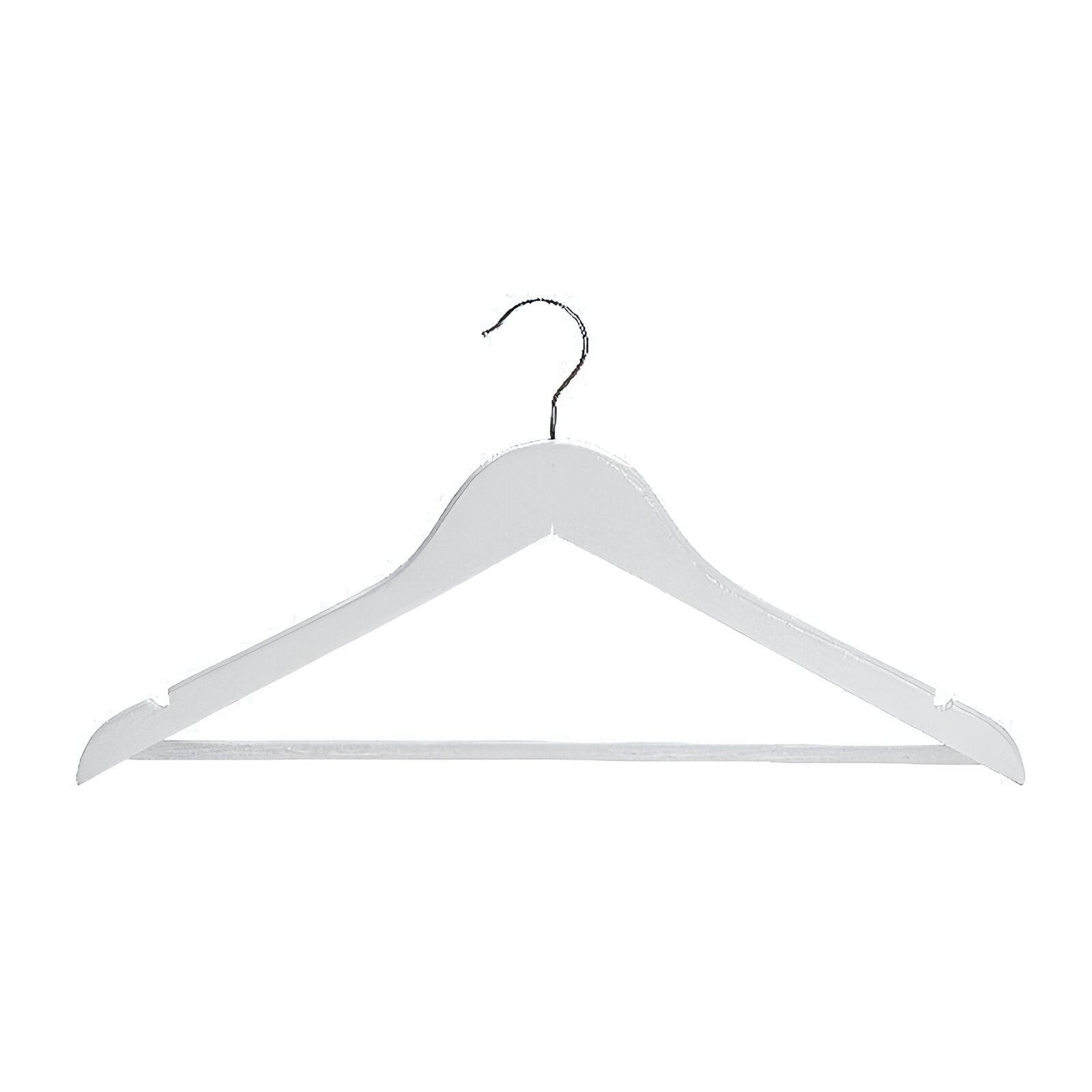 180725.0196 UMERAS LEMN ALB 44 CM CU BARA SI CRESTATURI SET 6 BUC - imagine 1