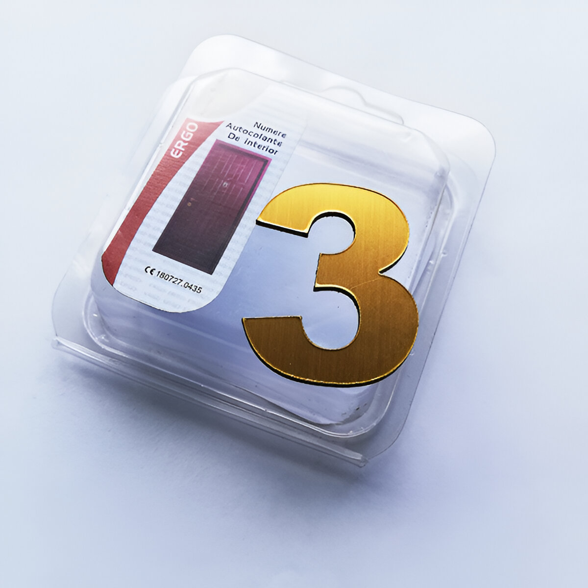 180727.0431 NUMAR AUTOCOLANT "3" PENTRU USA / SUPRAFETE NETEDE - imagine 1