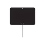 ETICHETA PT.PRET PIN PLASTIC CU BAZA DREPTUNGHI 20X15 CM NEGRU (SET 10 BUC)