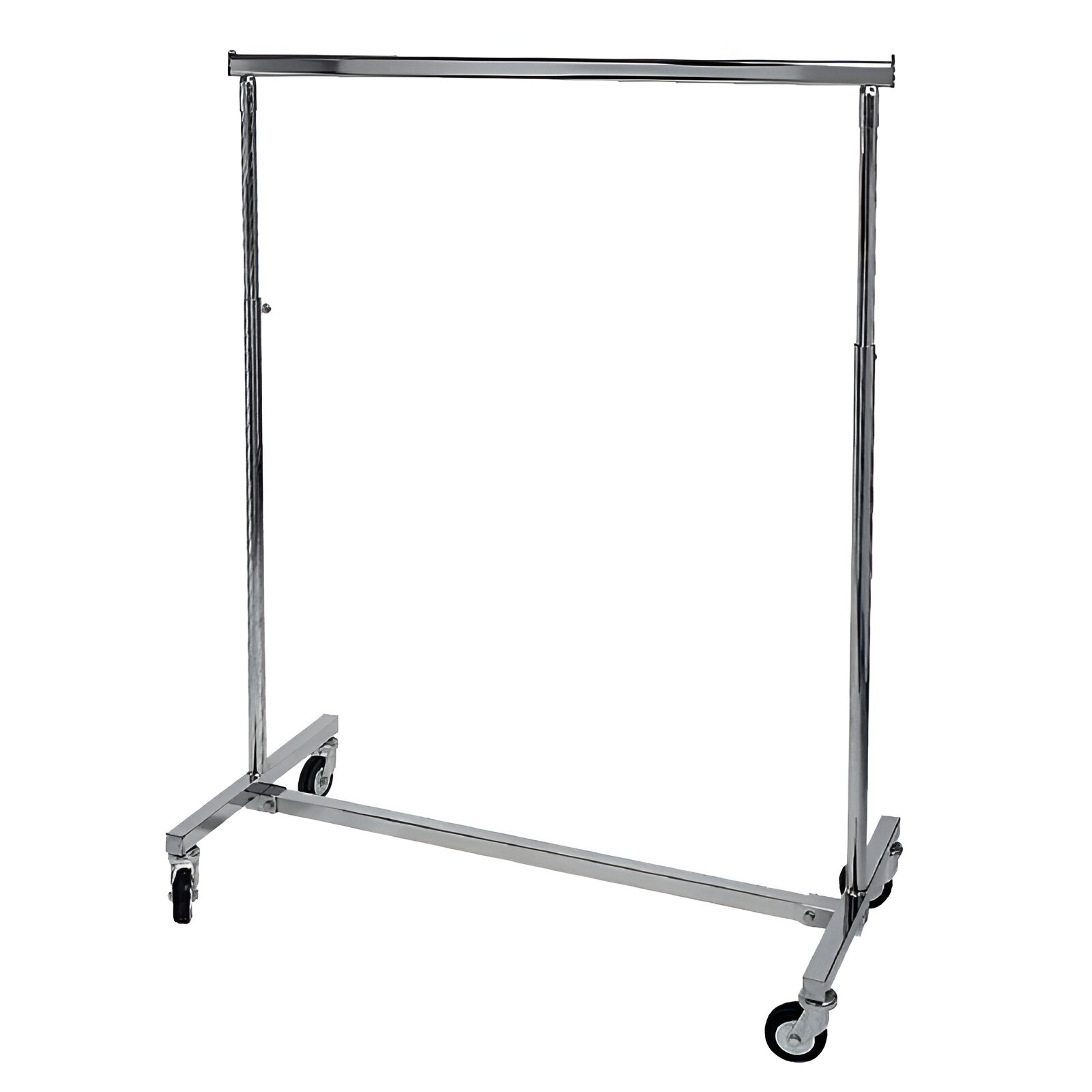 180728.0005 SUPORT UMERASE HAINE AJUSTABIL CU ROTI L100-170 ;H 100-190 CM, CROMAT - imagine 1