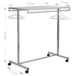 SUPORT UMERASE DUBLU CU POLITA 120X70X130 CM