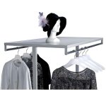 SUPORT UMERASE DUBLU CU POLITA 120X70X130 CM - imagine 3