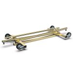 SUPORT UMERASE DREPT PLIANT, L100CM, INALTIME REGLABILA  118 - 190CM, AURIU - imagine 2