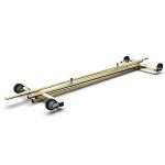 SUPORT UMERASE PLIANT SOLID L150 CM, INALTIME REGLABILA  118 - 190 CM, AURIU - imagine 2