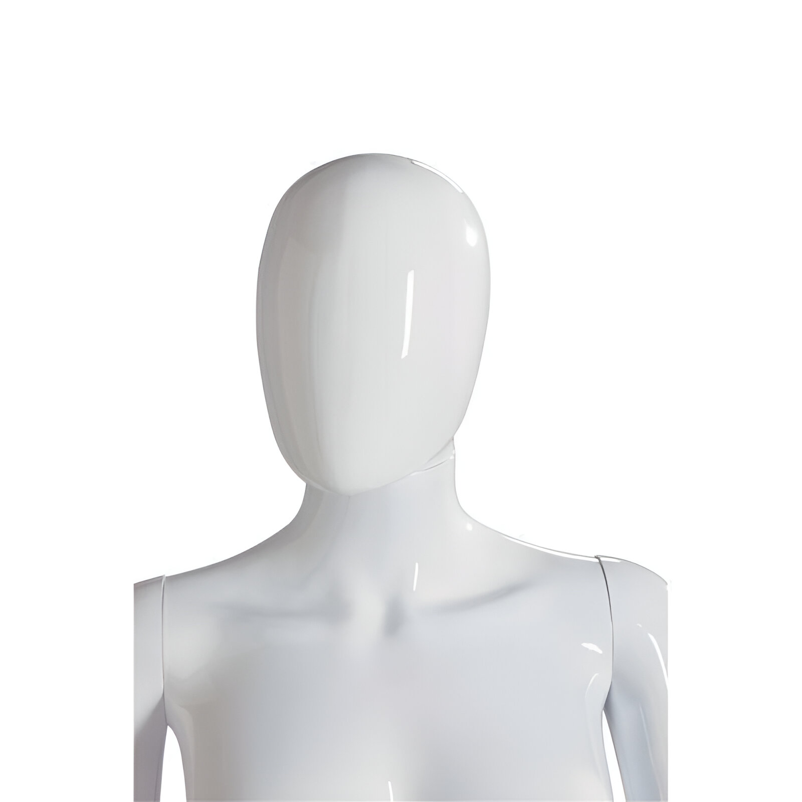 181001.0096 CAP MANECHIN FEMEIE, ABSTRACT ALB LUCIOS, PLASTIC - imagine 1