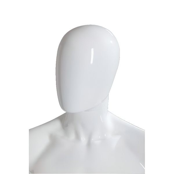 CAP MANECHIN BARBAT, ABSTRACT ALB LUCIOS, PLASTIC