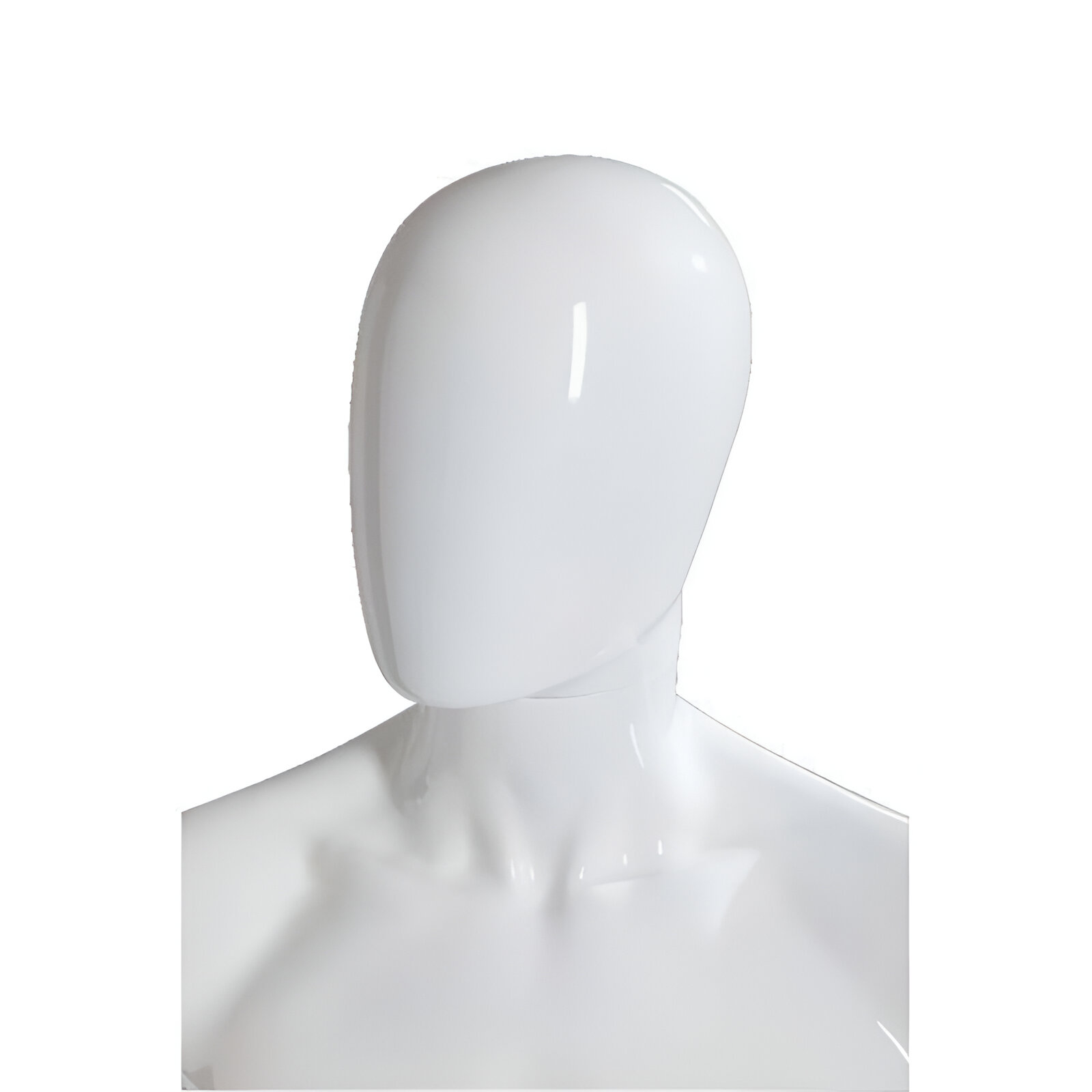 181001.0106 CAP MANECHIN BARBAT, ABSTRACT ALB LUCIOS, PLASTIC - imagine 1