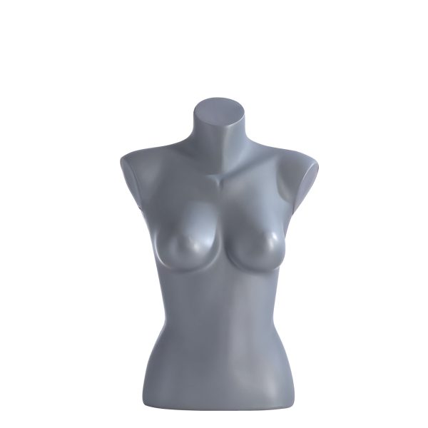 TRUNCHI PREZENTARE HAINE FEMEIE, FARA BRATE, GRI MAT