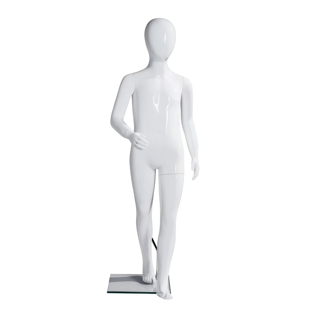MANECHIN COPIL 6 ANI H125 CM, ALB LUCIOS, PLASTIC - imagine 1