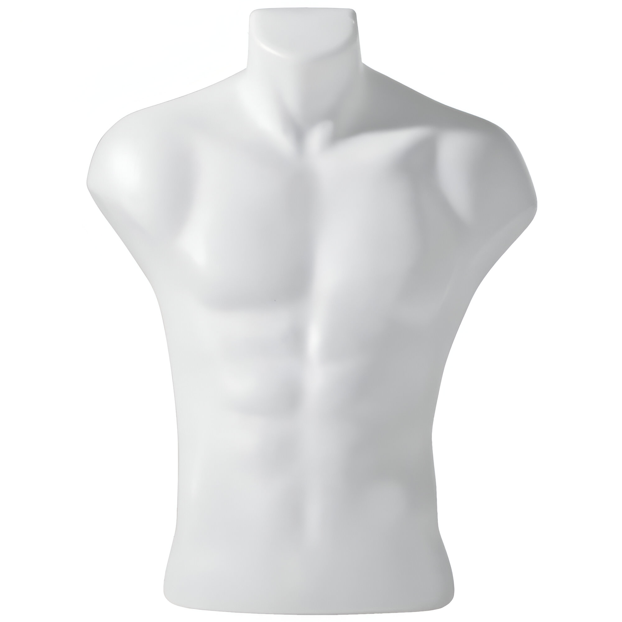 181003.0071 BUST PREZENTARE HAINE BARBAT, FARA BRATE, ALB MAT - imagine 1