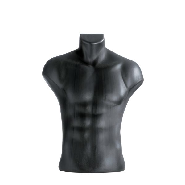 BUST PREZENTARE HAINE BARBAT, FARA BRATE, NEGRU MAT