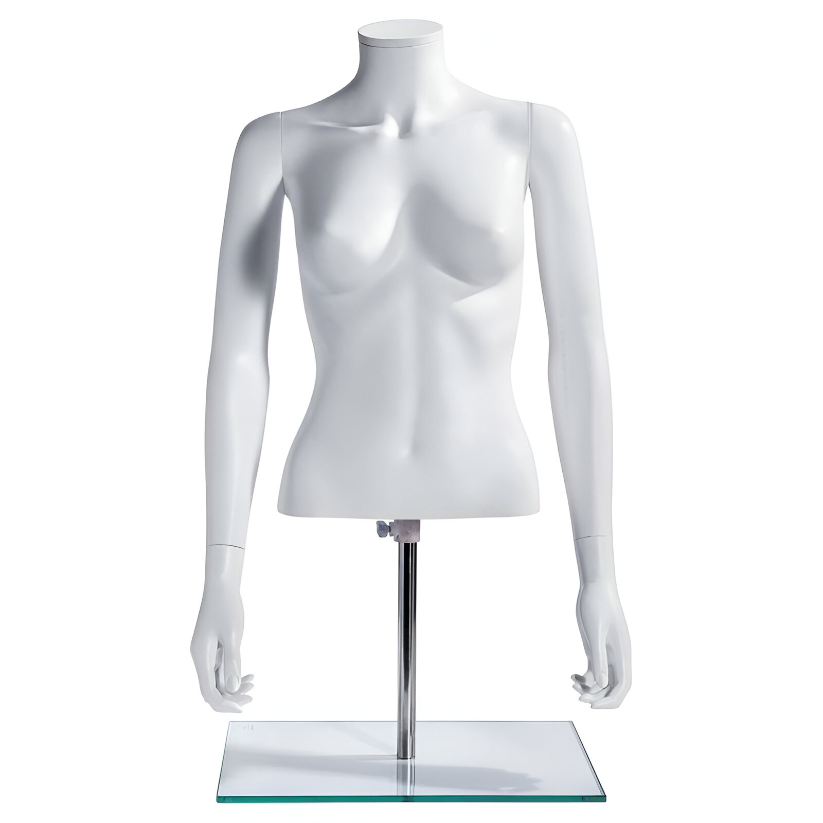 181003.0079-1 BUST PREZENTARE HAINE FEMEIE, CU BRATE, ALB MAT - imagine 1