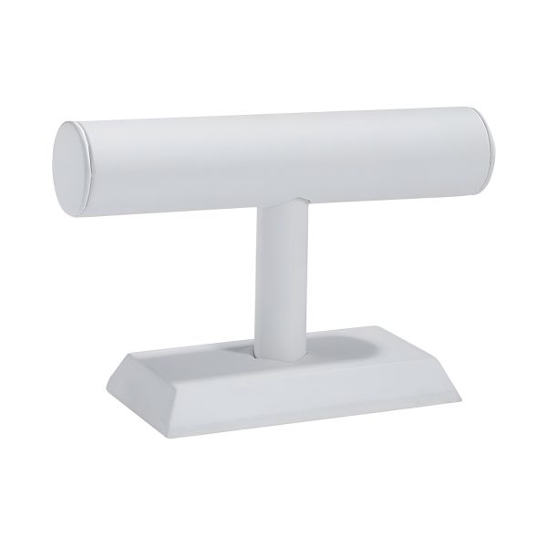 SUPORT PT.PREZENTARE BRATARI 20X13 CM PIELE ALB