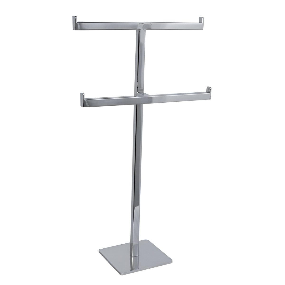 DISPLAY METALIC PENTRU PREZENTARE BRATARI SI COLIERE CU 2 POZITII, 23x42x10 CM - imagine 1