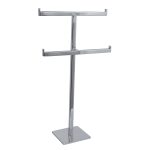 DISPLAY METALIC PENTRU PREZENTARE BRATARI SI COLIERE CU 2 POZITII, 23x42x10 CM