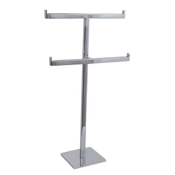 DISPLAY METALIC PENTRU PREZENTARE BRATARI SI COLIERE CU 2 POZITII, 23x42x10 CM