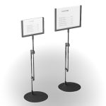 SUPORT / DISPLAY METALIC PENTRU AFIS FORMAT A5, REGLABIL 41-66 CM - imagine 2