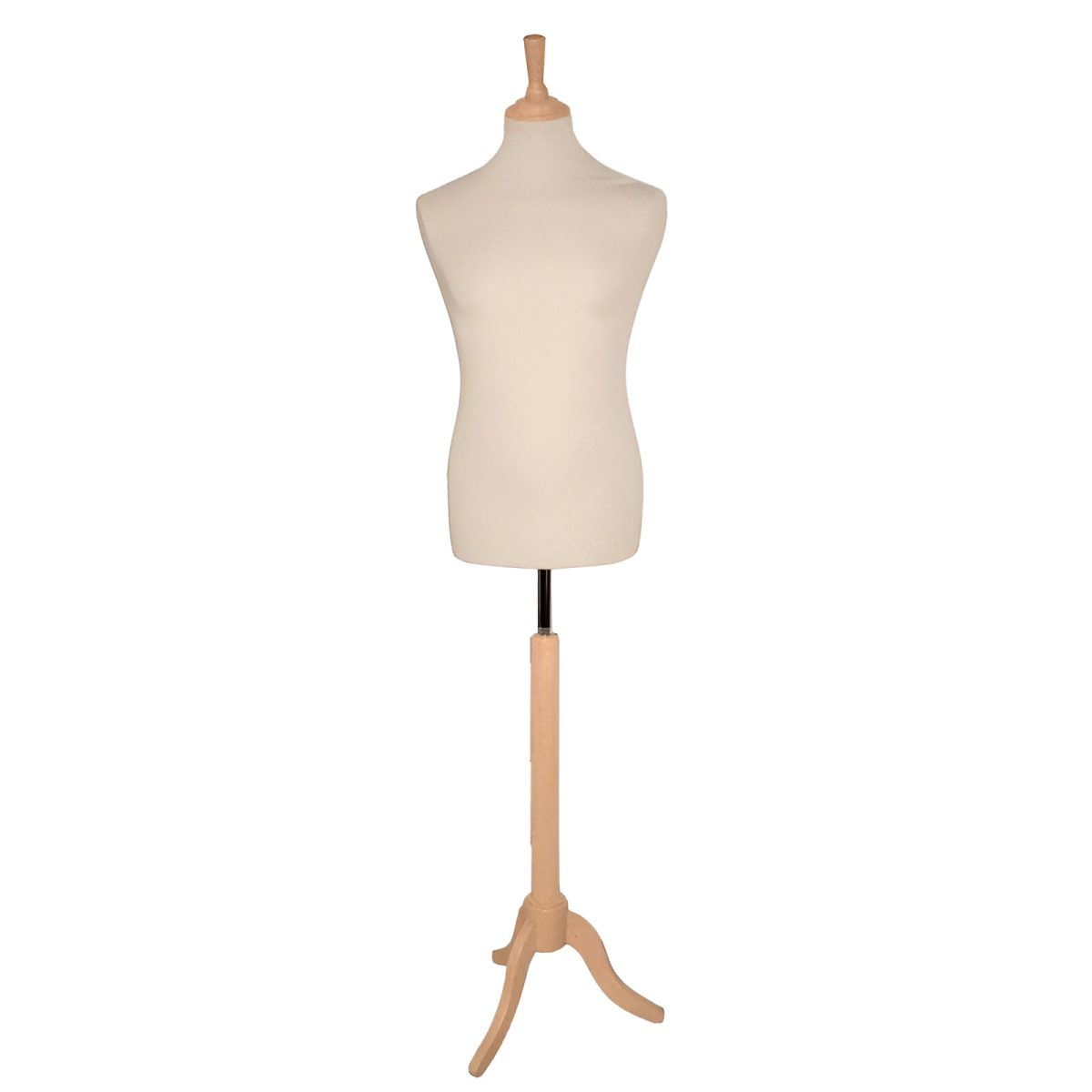 BUST CROITORIE BARBAT, BEJ CU SUPORT LEMN, INALTIME REGLABILA 135-170 CM - imagine 1