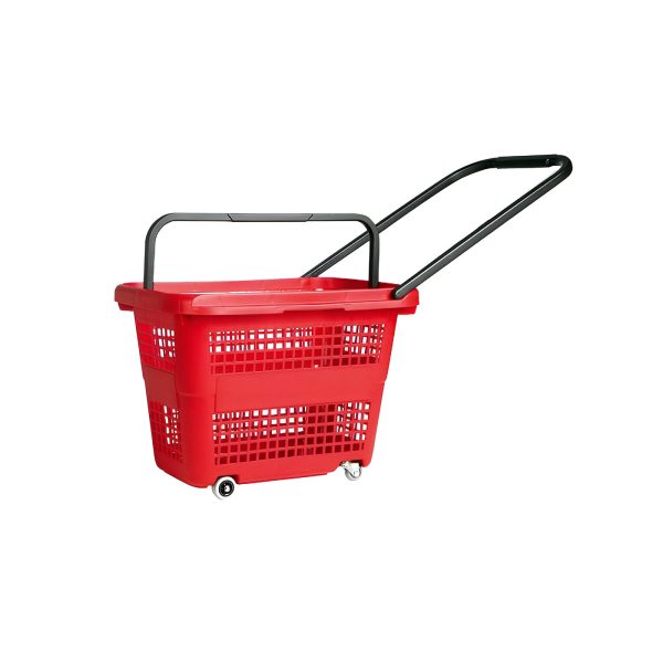 COS CUMPARATURI ROLLER CU 2 ROTI 32 LITRI ROSU