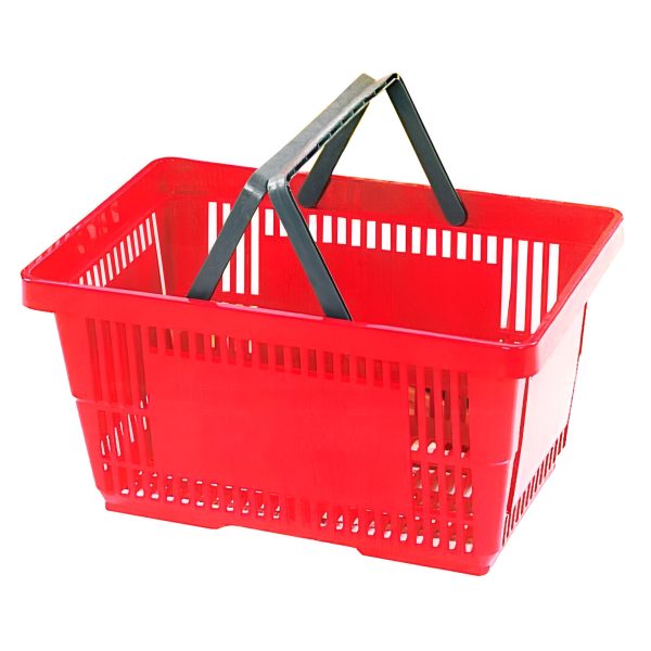 COS CUMPARATURI CU MANER 28 LITRI ROSU