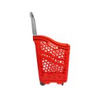 COS CUMPARATURI ROLLER CU 4 ROTI 65 LITRI ROSU - imagine 2