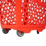 COS CUMPARATURI ROLLER CU 4 ROTI 65 LITRI ROSU - imagine 4