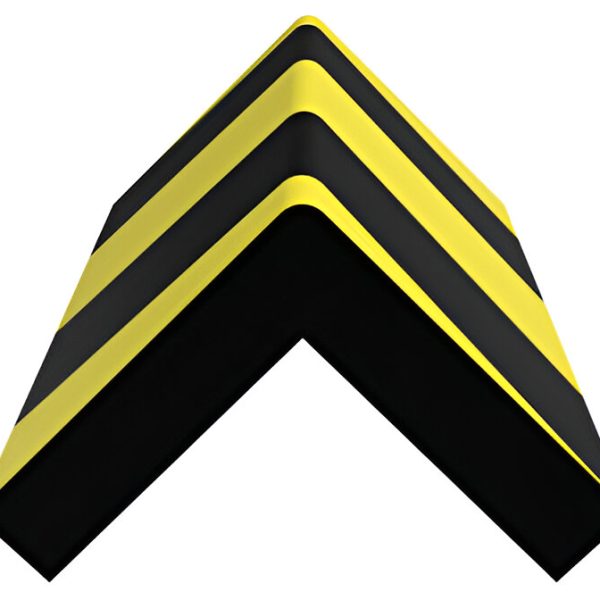 BUMPER ERGO COLT PATRAT 4.6X4.6 CM 1.2M NEGRU/GALBEN