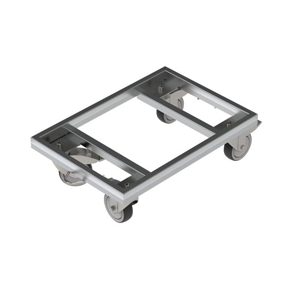 BAZA METALICA CU ROTI PT. TRANSPORT / MANIPULARE LAZI CU MARFA SP09 65X39X17 CM