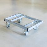 BAZA METALICA CU ROTI PT. TRANSPORT / MANIPULARE LAZI CU MARFA SP09 65X39X17 CM - imagine 4