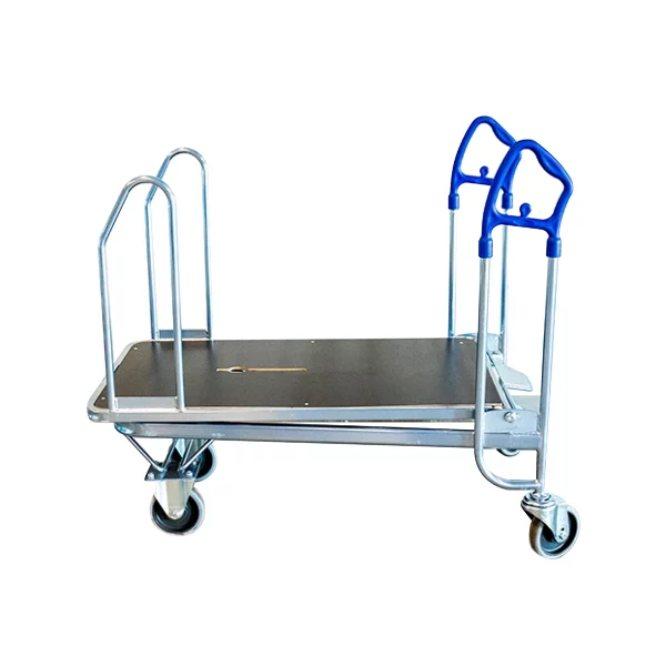 CARUCIOR TIP PLATFORMA TRANSPORT MARFA 650X1340 X1130H 400KG ZINCAT 4 MANERE