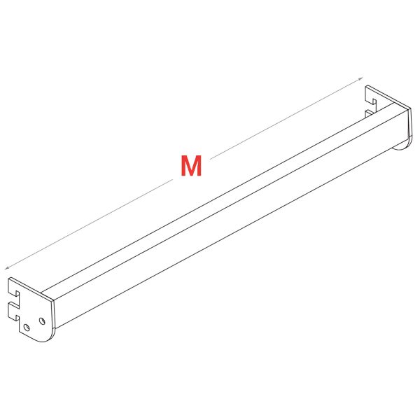 BARA RECTANGULARA 30X15 PT. HAINE ,CU PRINDERE IN COLOANA PAS 25 MM