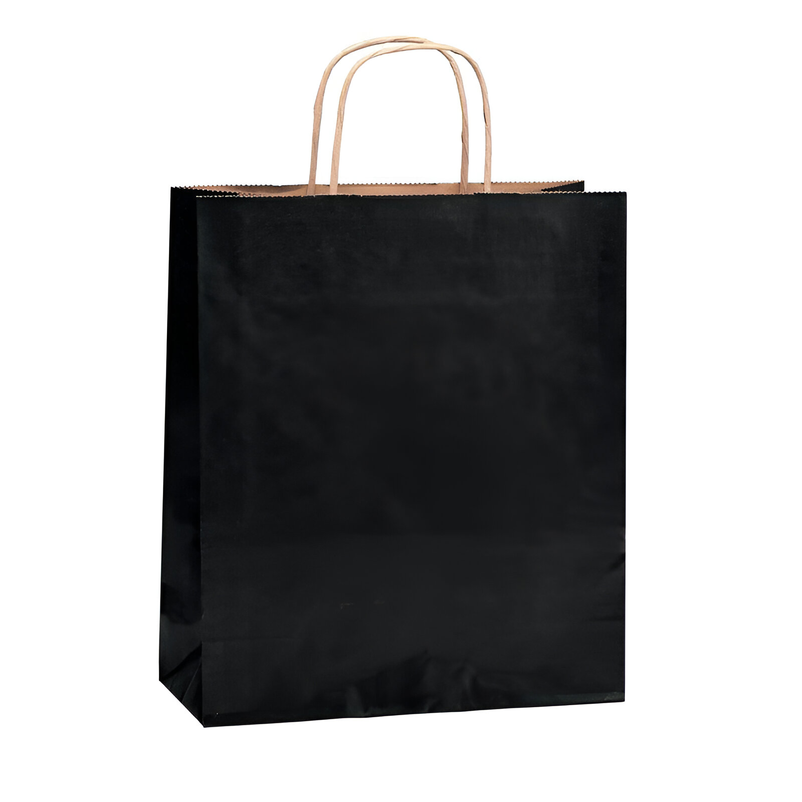 191001.0270 PUNGA HARTIE KRAFT MANER RASUCIT 50 BUC NEGRU - imagine 1