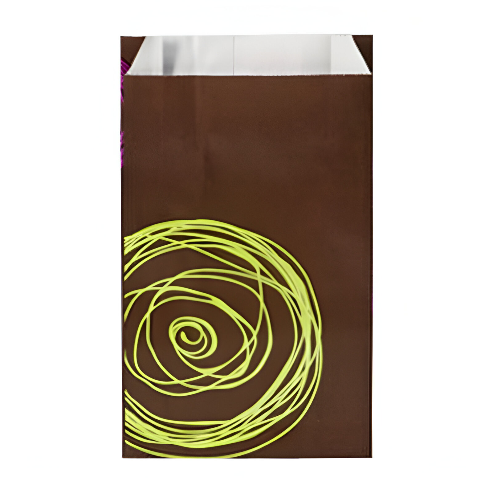 191002.0057 PUNGA KRAFT TIP PLIC 24X6,5X41 CM 250 BUC "SCRIBBLES" - imagine 1