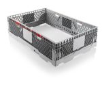 CADRU DE STIVUIRE PT. PALETI PLASTIC, PLIABIL 121X81X30 CM GRI