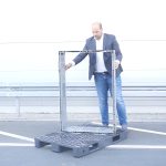 CADRU DE STIVUIRE PT. PALETI PLASTIC, PLIABIL 121X81X30 CM GRI - imagine 4