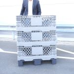 CADRU DE STIVUIRE PT. PALETI PLASTIC, PLIABIL 121X81X30 CM GRI - imagine 8