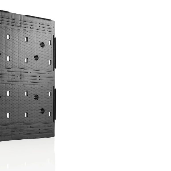 PALET PLASTIC D2 PE 600X800X160 MM GRI BASALT